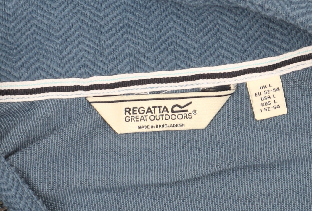 Regatta Men's Blue 1/4 Zip Sweatshirt L