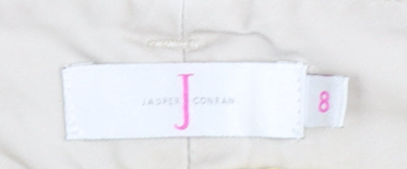 Jasper Conran Women's Beige Twill Trousers Size 8