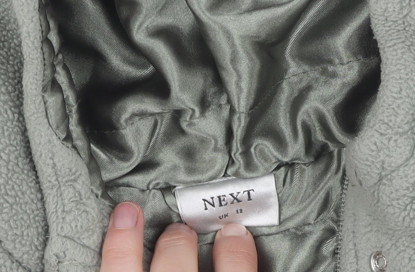 Next Girls Green Hooded Polyester Jacket - 12 Years