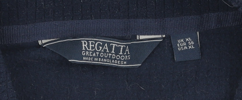 Regatta Men's Blue XL 1/2 Zip Fleece Sweatshirt