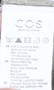 COS Women's Beige Knit V-Neck Dress - M