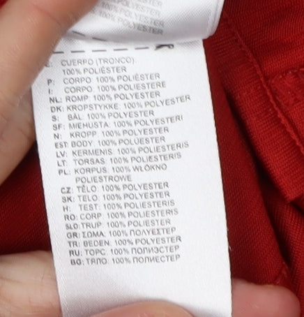 Adidas Boys Red Polo Shirt, 16 Years, Golf Activewear