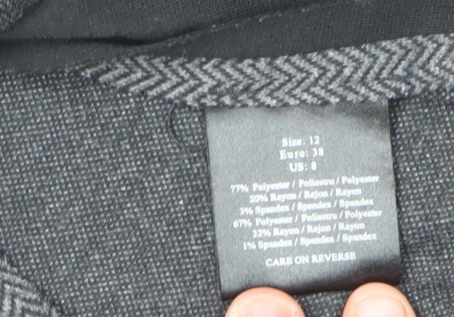 Jessica Howard Women's Black Herringbone Dress Size 12