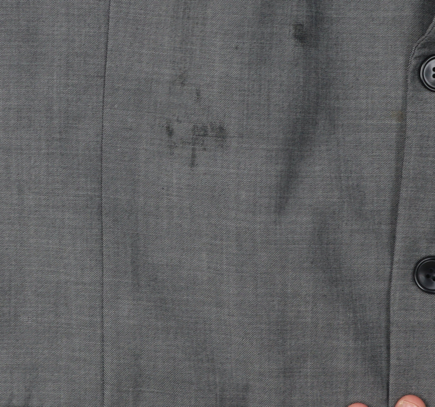 Marks and Spencer Men's Grey Blazer, 48 Long, Wool, Formal Attire