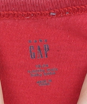 Gap Red Dinosaur Cotton Babygrow 18-24 Months Unisex
