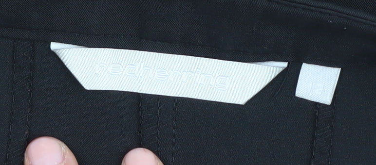 Brand and care label for Red Herring Women's Black Straight Trousers, size 12