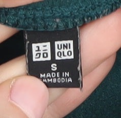 Uniqlo Women's Green Roll Neck Jumper S Long Sleeve