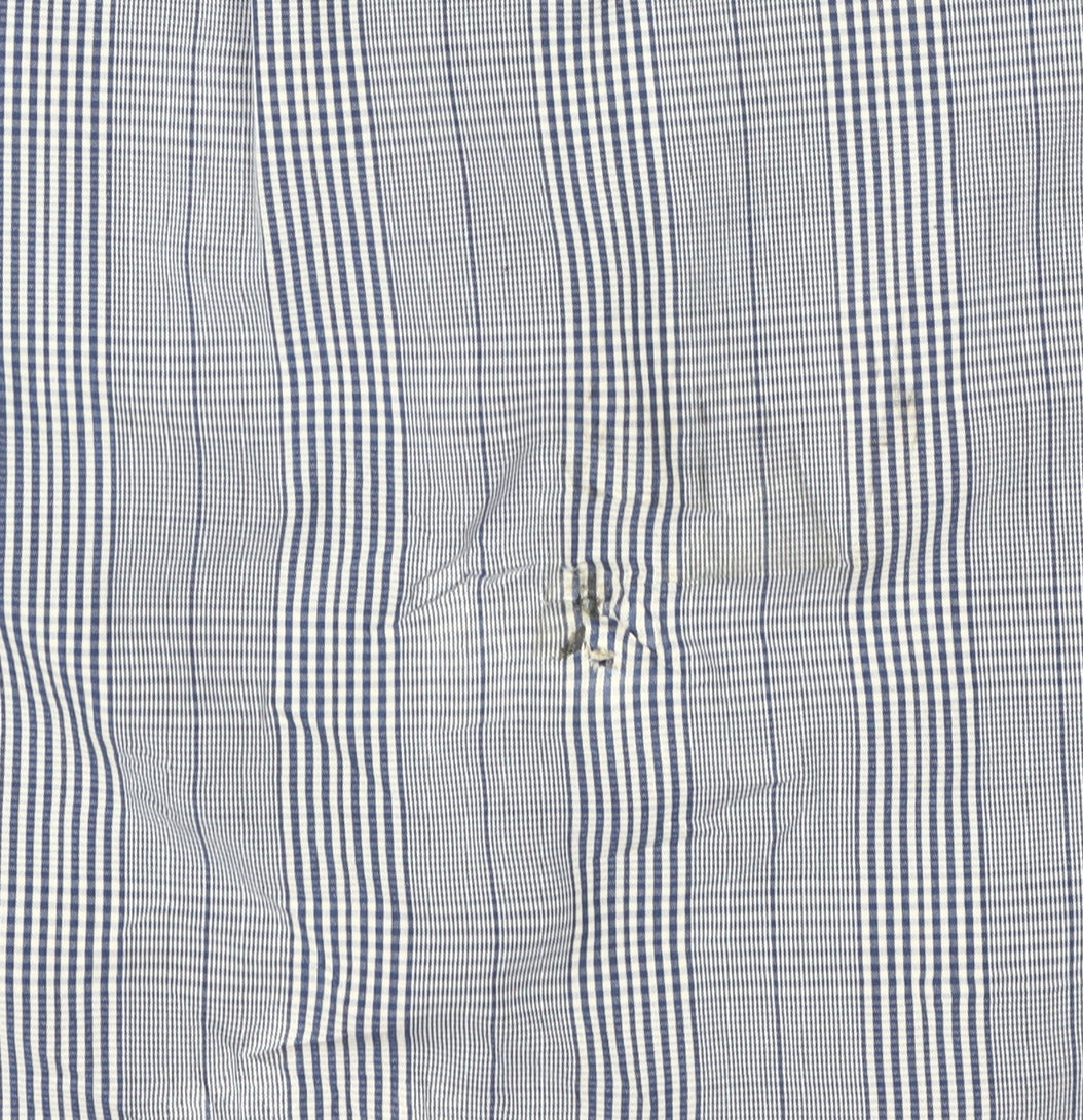 Petroleum Men's Blue Striped Dress Shirt L