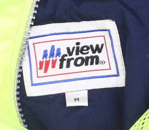 View From Men's Green Windbreaker Jacket, Size M, Sportswear