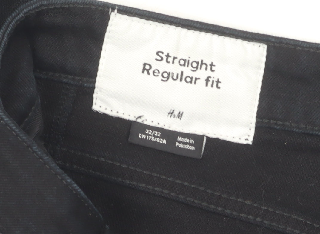 H&M Women's Black Straight Jeans Size 8
