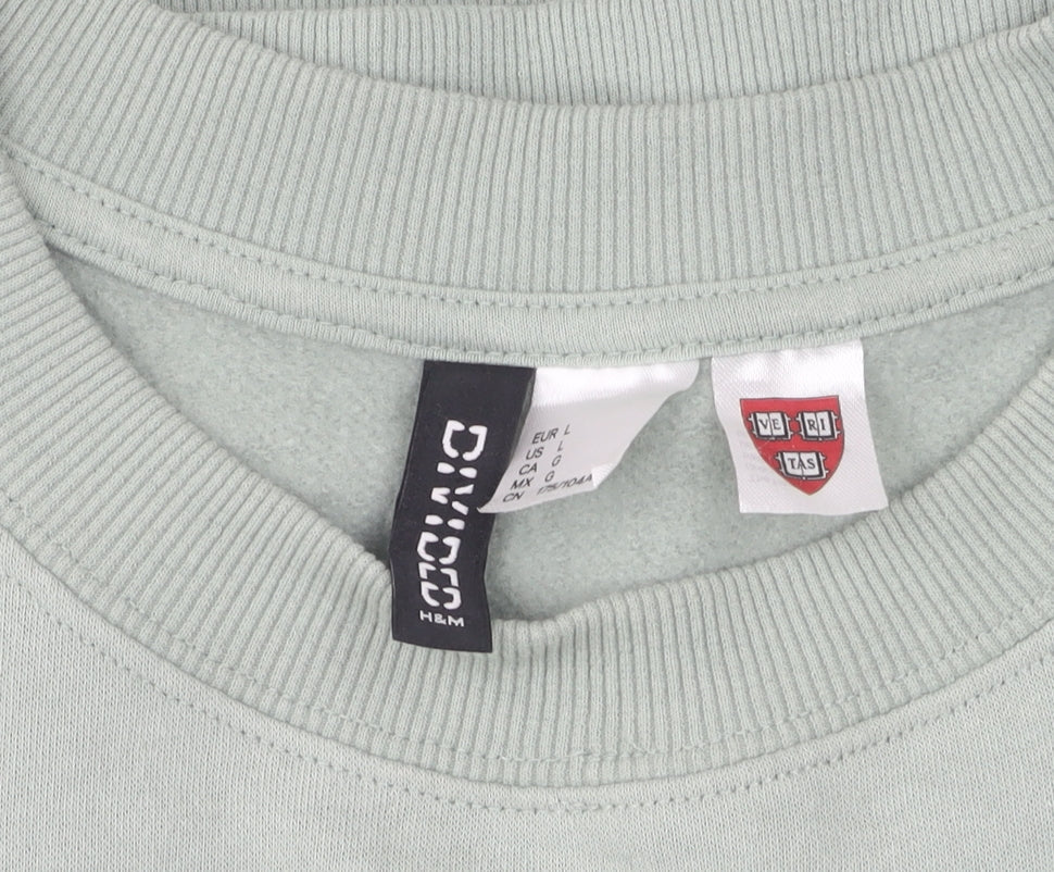 H&M Unisex Green Pullover Sweatshirt Size 12