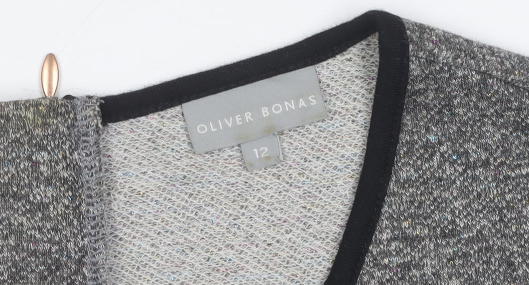 Oliver Bonas Women's Grey Sheath Dress Size 12