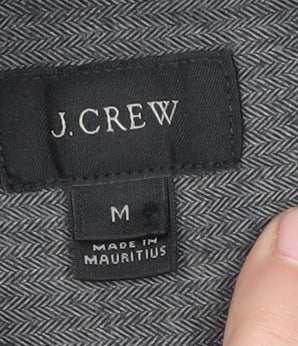 J. Crew Men's Grey Button-Up Shirt, Medium
