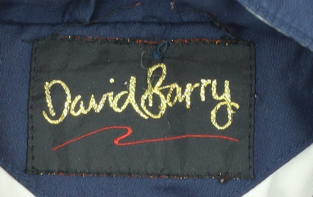 David Barry Women's Blue Parka Jacket Size 16