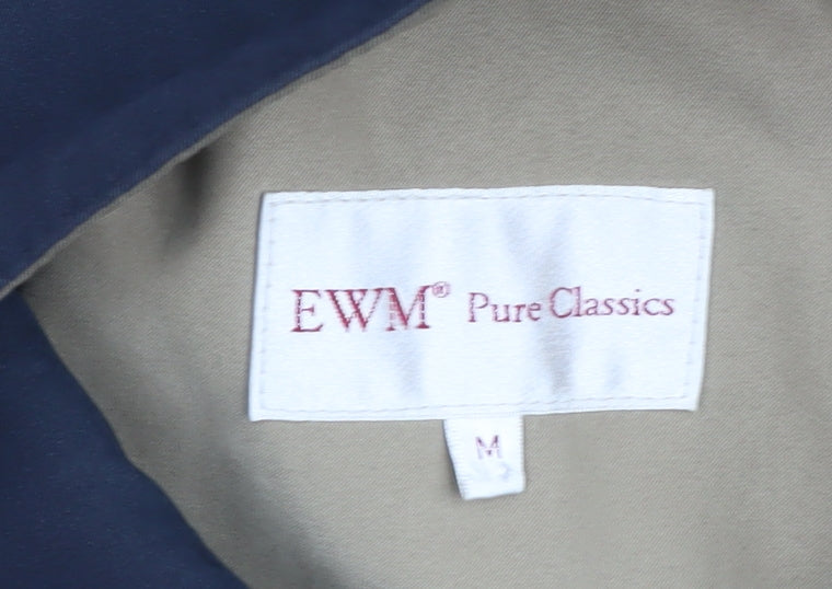 EWM Men's Beige Mid-Length Zipped Jacket M