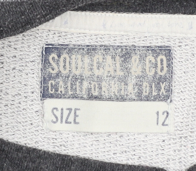 Soulcal & Co Women's Grey Pullover Sweatshirt Size 12