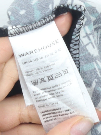 Warehouse Women's Multicoloured Geometric Tank Top Size 14