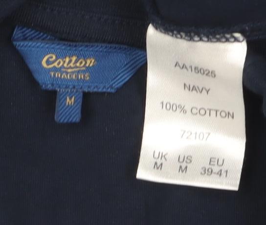 Cotton Traders Men's M Blue Graphic T-Shirt