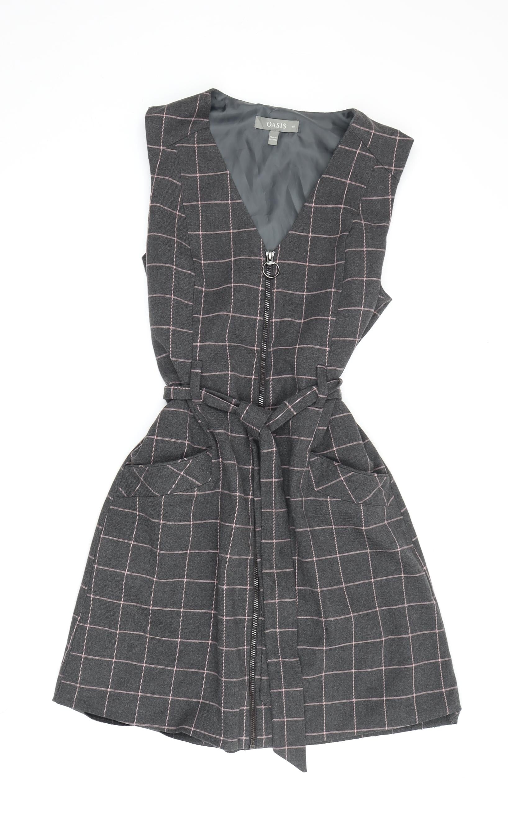 grey checked pinafore dress DAGA Girls Crazy Love Grey Check Pinafore Set