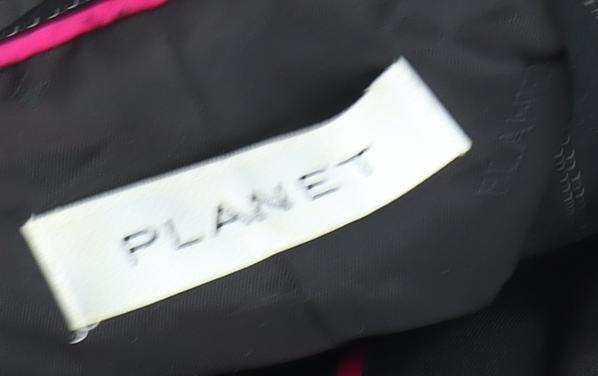 Planet Women's Black Stripe Blazer Size 12 Business Jacket