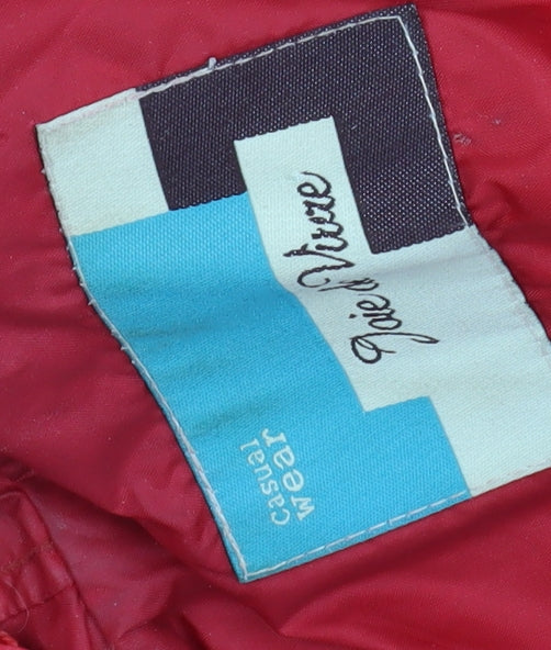 Joie de Vivre Men's Red Windbreaker Jacket M