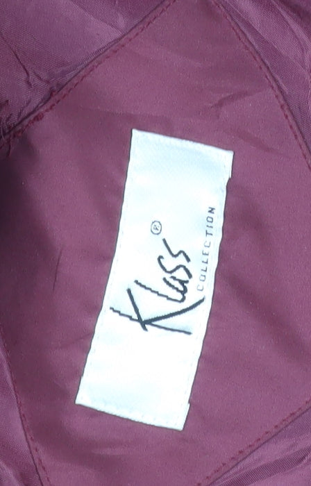 Klass Collection Women's Red Parka Jacket XL, Hooded