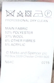 Marks and Spencer Women's Grey Overcoat Size 10