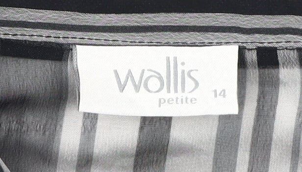 Wallis Petite Women's Multicoloured Striped Button-Up Shirt, Size 14