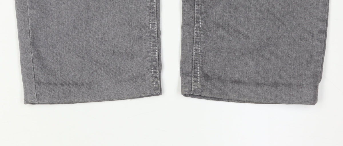 Gelco Women's Grey Straight Leg Jeans, Size 10