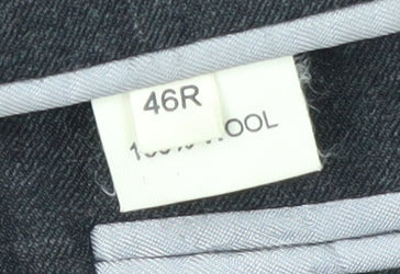 Milan Collection Men's Black Check Blazer Size 46R