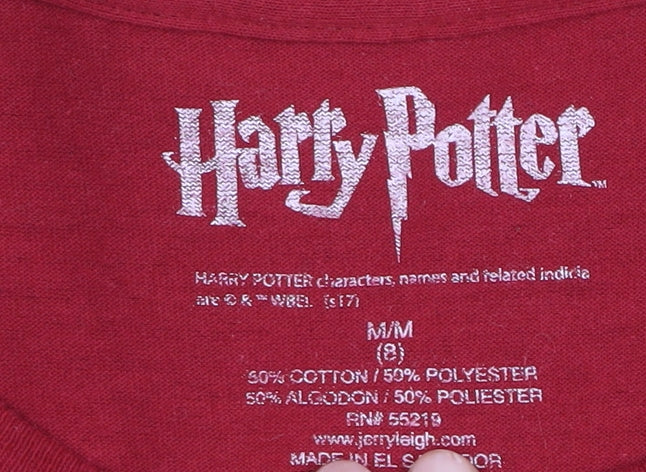 Harry Potter Boys Red Gryffindor T-Shirt Medium