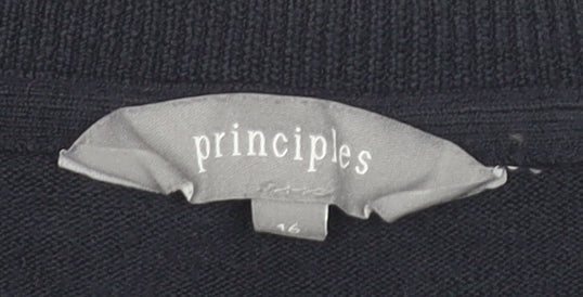 Principles Women's Black Pullover Jumper, Size 16