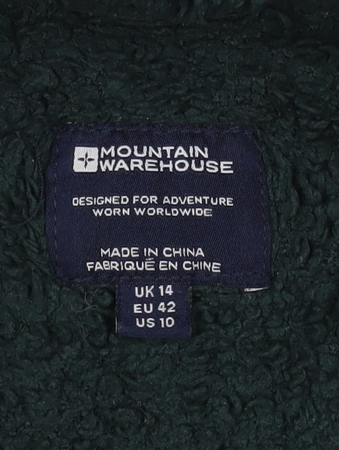 Mountain Warehouse Women's Green Fleece Pullover Hoodie UK 14