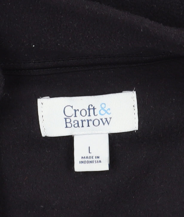 Croft & Barrow Men's Black Pullover Sweatshirt L