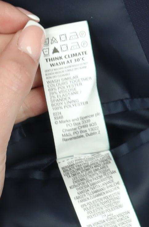 Marks & Spencer Men's Blue 44L Formal Blazer Jacket