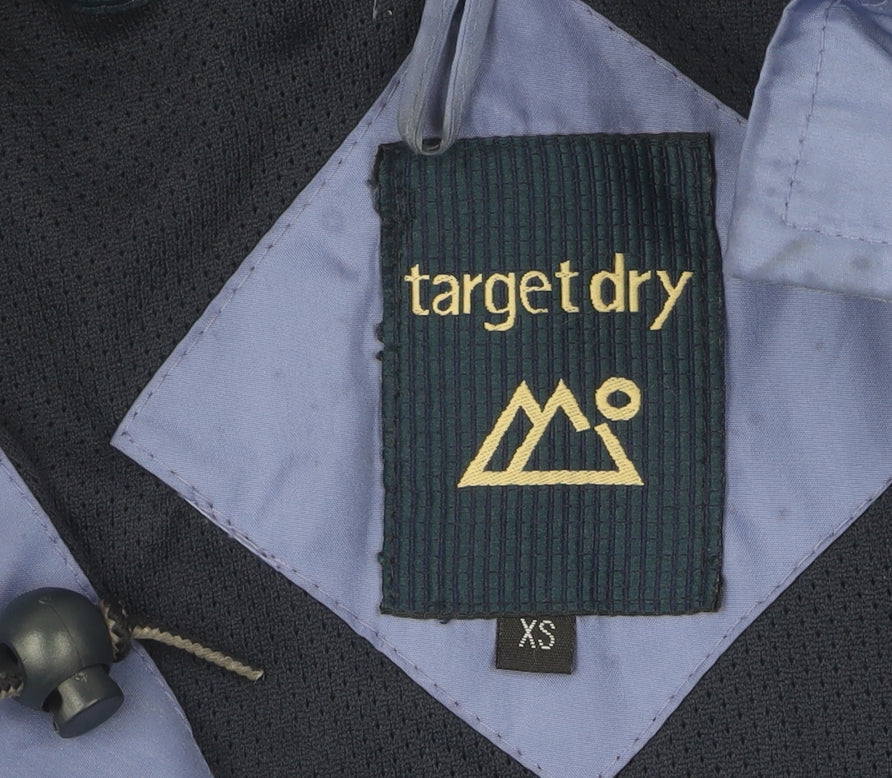 Target Dry Women's Blue Rain Coat XS Waterproof