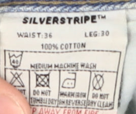 Silverstripe Men's Light Blue Straight Jeans 36W 30L