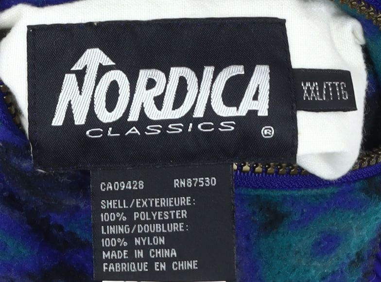 Nordica Men's Blue 2XL Basic Jacket Stand-Up Collar