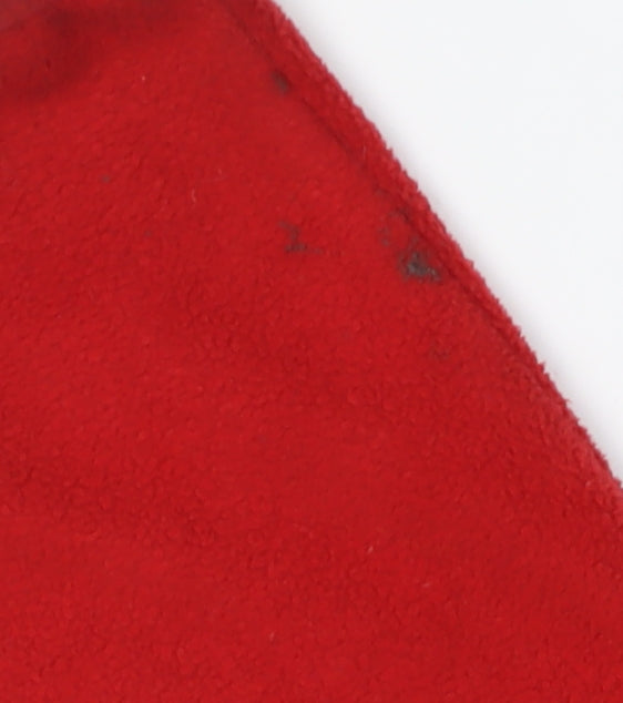 Additional view of Trespass boys’ red fleece hooded jacket, size 5-6, years