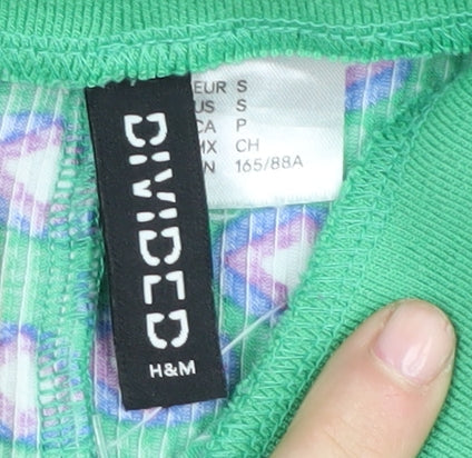 H&M Women’s Geometric Multicolour Shirt Dress Size 8