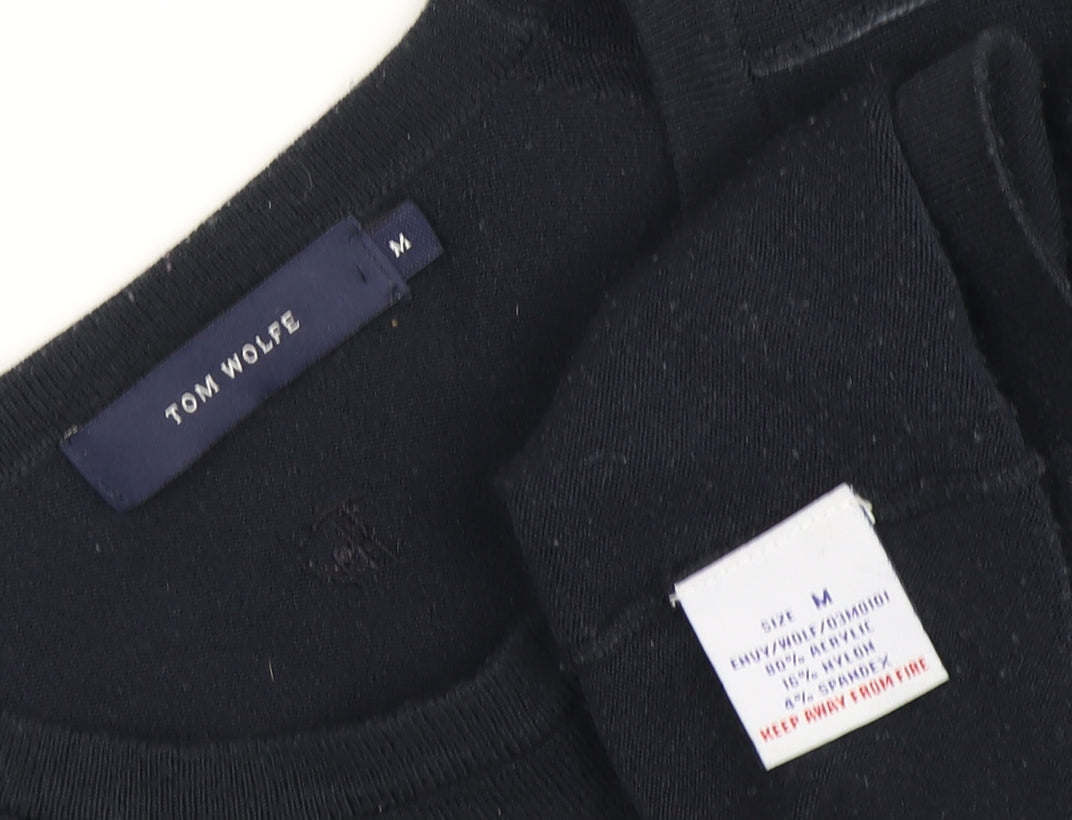 Tom Wolfe Black Men's Medium Pullover Jumper