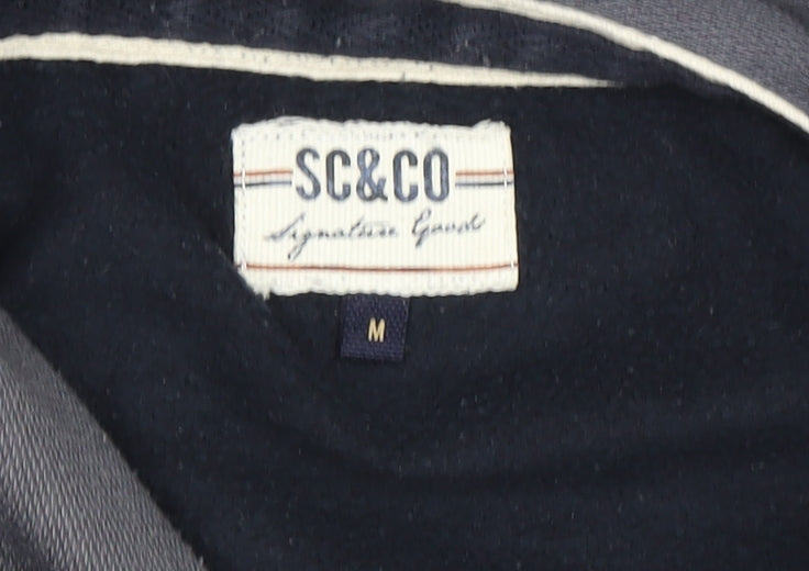 SC&CO Men's Black Pullover Hoodie M - Fleece, Logo, Comfy
