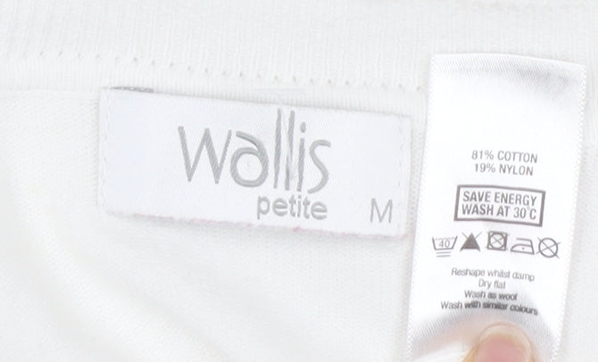 Wallis Petite Ivory Wrap Jumper M Women