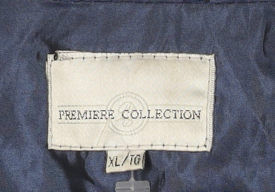 Premiere Collection Men's XL Blue Rain Coat Jacket