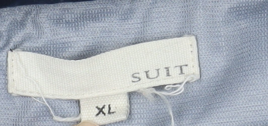 Suit Men's XL Blue Basic Jacket - Zipped Pockets, Waterproof