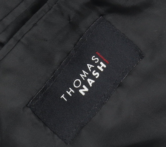 Thomas Nash Men's Black Suit Jacket, 38 Regular Fit