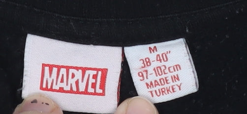 Marvel Men's Black M Graphic Pullover Sweatshirt