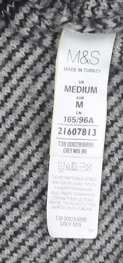 Marks & Spencer Women's Grey Roll Neck Vest M