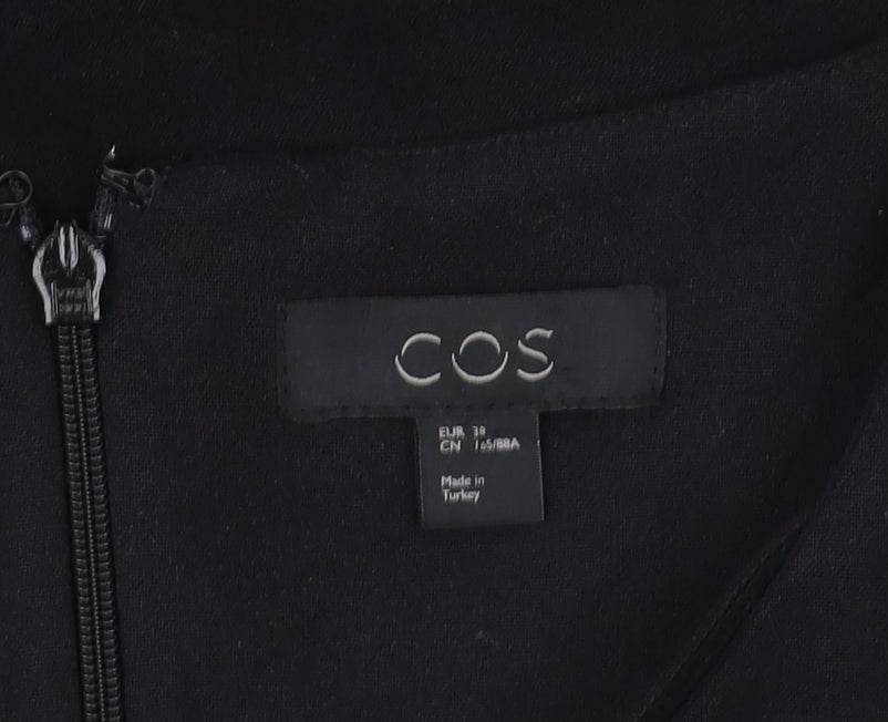 COS Women's Black Wool Sheath Dress, Size 10
