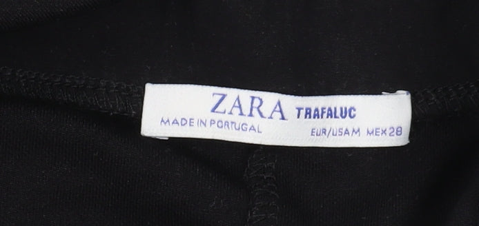 Zara Black Shirt Dress Women Long Sleeve Size 0